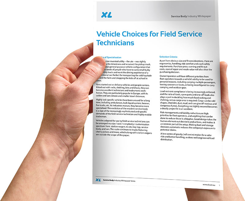 Whitepaper Vehicle Choices for Field Service Technicians